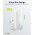 Goobay USB-C PD GaN gyors t�lt� 45W 2x USB-C 90� lapos feh�r