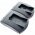 Helyettes�t� akku Sennheiser BA2015 NiMH duplaf�szkes gyorst�lt� 2db akkuval