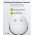 Goobay d�nthet� feh�r fel�letre szerelhet� fali mozg�s�rz�kel� 140� 12m IP44 LED-hez alkalmas