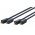 Clicktronic pr�mium RCA-k�bel sztere� 2x RCA csatlakoz� 1,0m OFC bels�vezet�