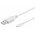 Goobay USB-A-Micro-B k�bel 0,15m USB2.0 480Mbit/s 0,5A 2,5W feh�r - A k�szlet erej�ig