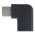USB-C 90�-os adapter fekete USB-C aljzat USB-C dug� 5 Gbit/s