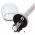 LED napelemes kerti l�mpa Cracked Ball sz�nv�lt�s 5db 1,2V AA NiMH akkuval