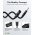 Goobay XLR (3-t�s) - 6,35mm TRS k�bel 3m szimmetrikus mono