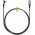 Goobay Textile Cable USB-C-USB-A textilk�bel 90� f�m csatlakoz� 1m 15W 3A spacegrau/silver