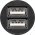 Goobay Dual USB aut�s t�lt� 15,5W 2x USB-A fekete - A k�szlet erej�ig