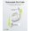 Goobay Self-Retracting Cable USB-C 1m 60W 3A feh�r/ez�st robosztus h�z t�lt�k�bel
