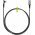Goobay Textile Cable USB-C-USB-A textilk�bel 90� f�m csatlakoz� 1m 15W 3A spacegrau/silver