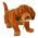 Eredeti �l� B�logat�s kutya kalaptart�ra vagy d�sznek kicsi 20cm x 10cm, barna