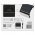 EMOS LED SOLAR reflektor hordozhat� SOLO, PIR, 1600lm IP54 term�szetes feh�r - A k�szlet erej�ig
