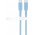 Goobay Silicone Cable USB-C szilikonk�bel 1,5m k�k 60W 3A 480Mbit/s USB-C-USB-C