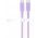 Goobay Silicone Cable USB-C szilikonk�bel 1,5m lila 60W 3A t�lt�- �s adatk�bel