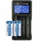 CR123A-akku-szett-3-7V-760mAh-2db-csomag-USB-LCD-tolto-0-5A-Li-Ion