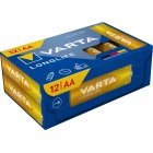Varta Longlife AA LR06 1.5V 12db/csomag elem Alkaline